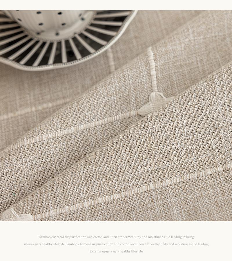 Waterproof, Dustproof, Wear-resistant, Non-slip Jacquard Round Tablecloth for Coffee Tables.