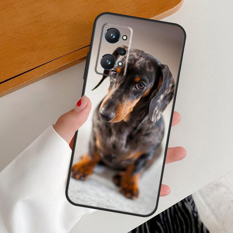Teckel Dackel Dachshund Dog For Realme C55 C53 C51 C35 C67 C25S C21Y C30 C31 C33 9 10 11 12 Pro Plus GT Neo 6 GT5 Case
