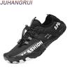 Unisex Outdoor Five-Finger Wading Shoes Breathable Mesh Rubber Sole Surfing Diving Swimming Shoes Slip-On Water-Resistant Sandal