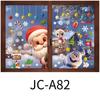Merry Christmas Wall Sticker Window Glass Merry Christmas Decor for Home Living Room Wall Decor Happy New Year Sticker