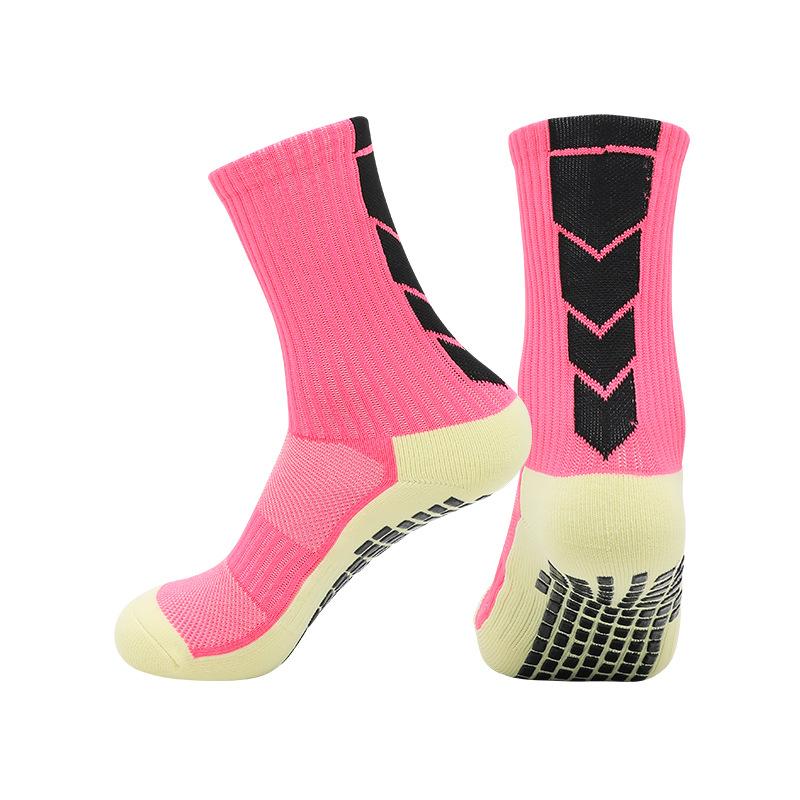 Temu Abriebfeste Socken mit Handtuchsohle Rutschfest für Laufen Sport Dämpfung Schweißabsorbierend Atmungsaktiv Dosiert Rutschfeste Fußballsocken