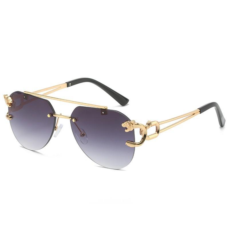 Rimless Women Sunglasses Luxury Designer Vintage UV400 Protection Unisex Sun Glasses Fashion Accessory