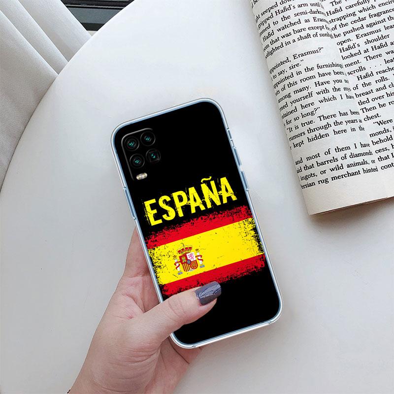 Spain Flag Transparent Phone Case for Motorola Moto E22I E22S E22 E32 E40 E7 E7I G Plus Power Play Stylus G22 G14