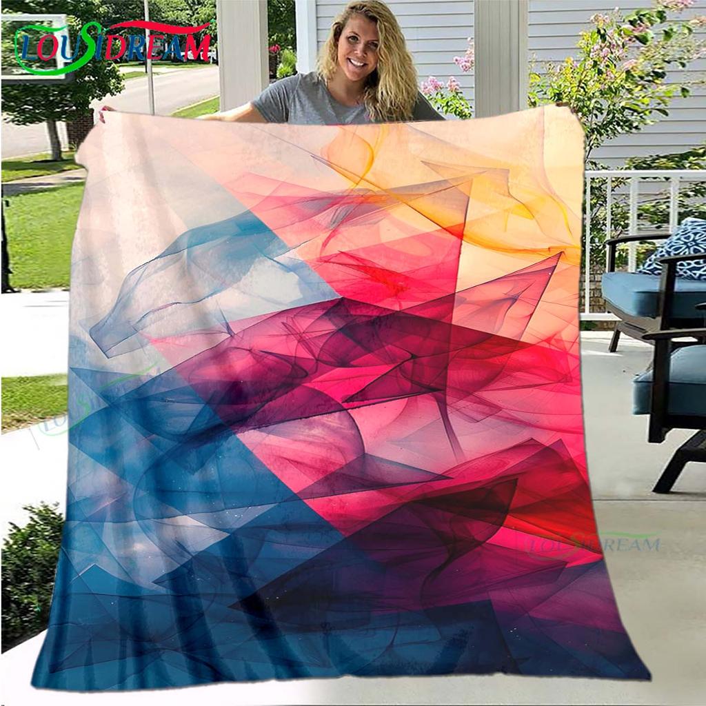 Fashion 3D Popular Mobile Wallpaper Four Seasons Blanket Sofa Cover Travel Bed Plush Blanket Travel Office Break Blanket Gift