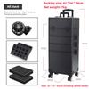 Multi-layer Trolley Box Large Capacity Cosmetic Case Trolley Portable Eyelash Nail Art and Tattoo Embroidery Toolbox