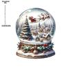 Christmas Decorations Santa Claus and Reindeer - 2D Flat Acrylic Desktop Ornament, Wall Decor Art, Four Seasons Decoration, Novelty Home Decor