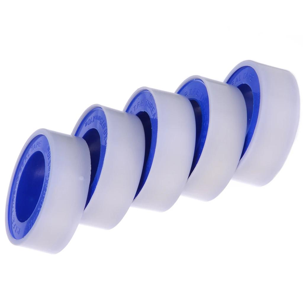 20 KUSŮ PTFE těsnicí páska na závity pro potrubí Plynová vodní páska 10 metrů Vodotěsná Technická speciální páska do potrubí Vakuově těsnicí role