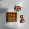 Wooden Tic-Tac-Toe XO Game, Children's Educational Two-Player Board Game for Focus and Logical Thinking Training, Parent-Child Interactive Toy