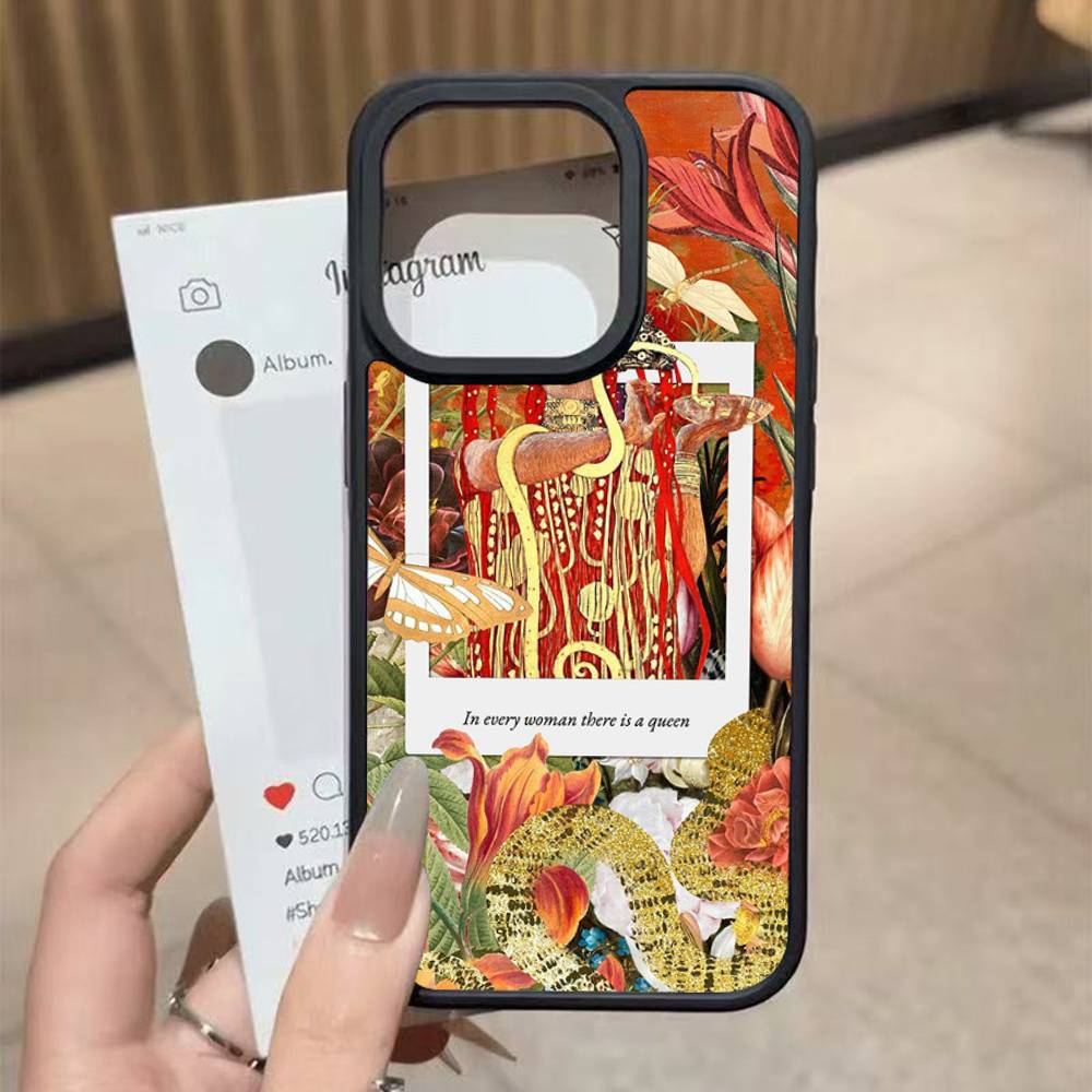 

ART aesthetic collage Venus Black Hard Plastic Phone Case For Iphone 17 Air 16 15 14 13 12 11 Pro Max PC TPU iphone 15 plus