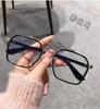 Fashion Men Myopia Glasses Anti Blue Light Metal Double Beam Nearsighted Eyewear Finished Student Myopic EyeGlasses 0-600