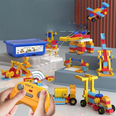 Kompatibel mit Mechanischen Zahnrad-Bausteinen für Große Teile Fernbedienung Programmierung Elektromotor Pädagogische Baustein-Spielzeuge