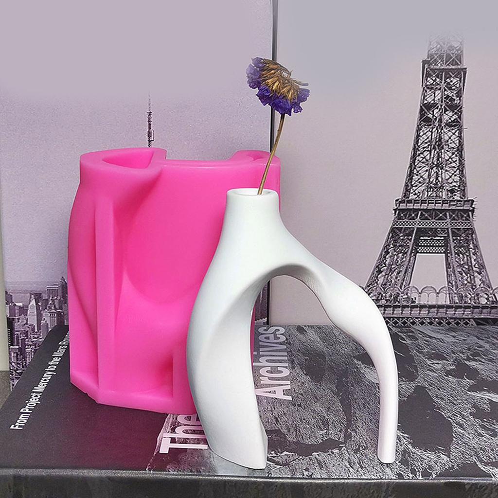 2 Pack Silicone Vase Mold Set Easy Demolding Craft Molds Creative Crafting Moulds for Unique Abstract Vase Crafting