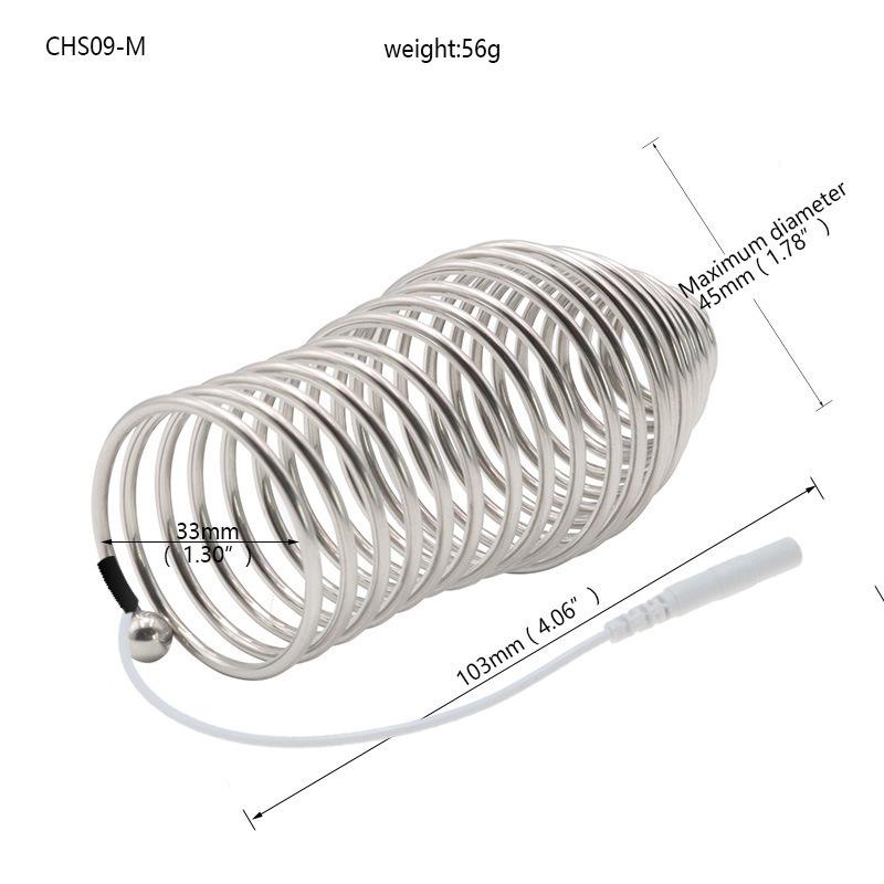 Electric Shock Pulse Penis Cage Sex Product Combination Suit SM Sexy Male and Female Adult Toy Sex Tool