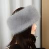 Coldproof Plush Faux Fur Headband Soft Fluffy Elastic Hair Bands Lady Warm Empty Hat  Skiing