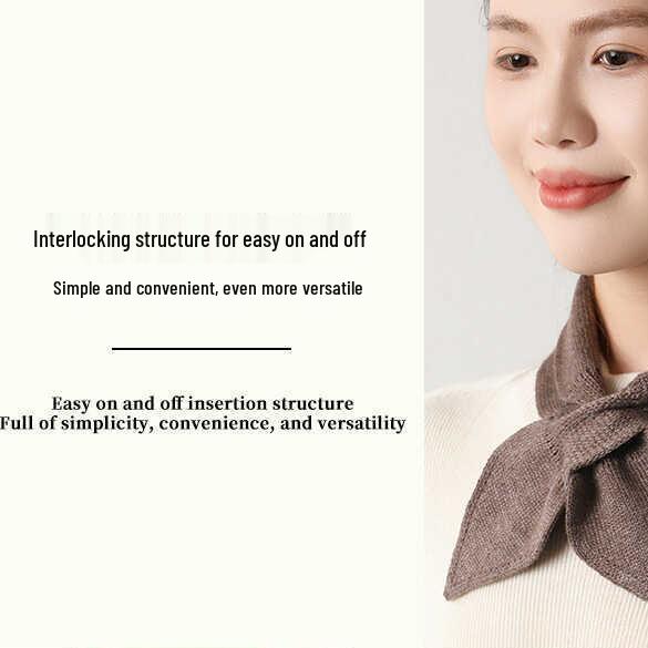 Gestrickter Wollschal im koreanischen Stil für Damen - Vielseitig, Warm und Modisch für Herbst und Winter