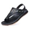 Fashion Fashion Casual Flat Outdoor Beach Men Sandals Summer Soft Sole Male Flip-flops Leather Lightweight Man Slippers Sandalias Hombre
