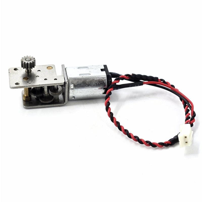 1Pcs Dc 3V 3.7V 20Rpm Slow Speed Metal Gearbox Engine Right Angle 14T Output Gear Shaft Mini N20 Gear Motor For 3D Printer Robot