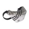Adidas Originals Waistbag Classic Three Stripes Trendy Sports Unisex Waistbag Silver Black GN2149