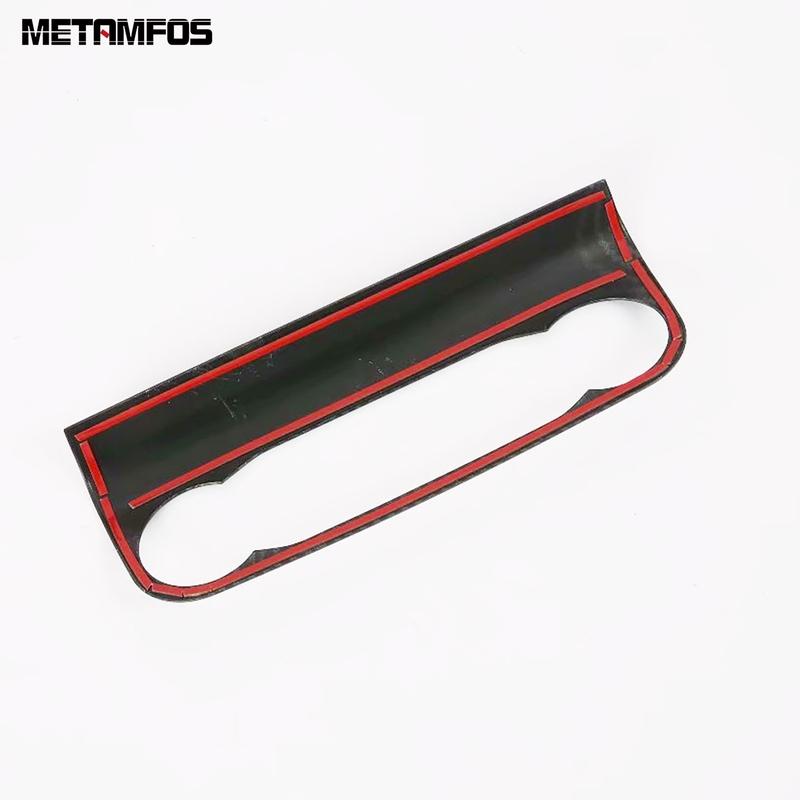 Center Console Air Condition AC Switch Panel Cover Trim For Ford Kuga Escape Carbon Fiber Interior Accessories