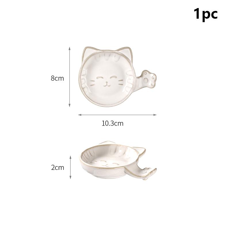 

Блюдце для соевого соуса Подставка для палочек для еды Креативное Милое Блюдце для закусок Приправа Соус для макания Домашнее Керамическое блюдце