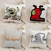 T-Toy M-MachineS S-SkateS Cushion Cover Silky Short Plush Double-Sided Printed Pillow Case for Sofa All Seasons Home Decor Gift