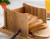 Household Bamboo Multifunctional Bread Cutting Plate Sliced Cutting Board Foldable Bread Slice Tray