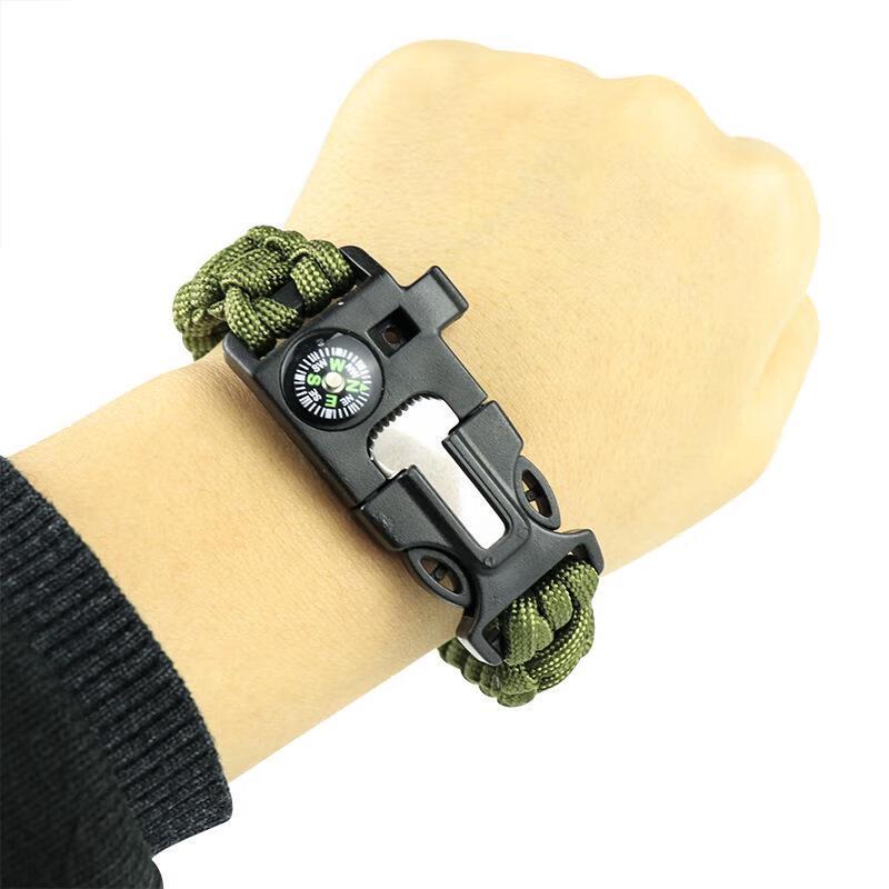 Aviator Outdoor Survival Bracelet with Fire Starter