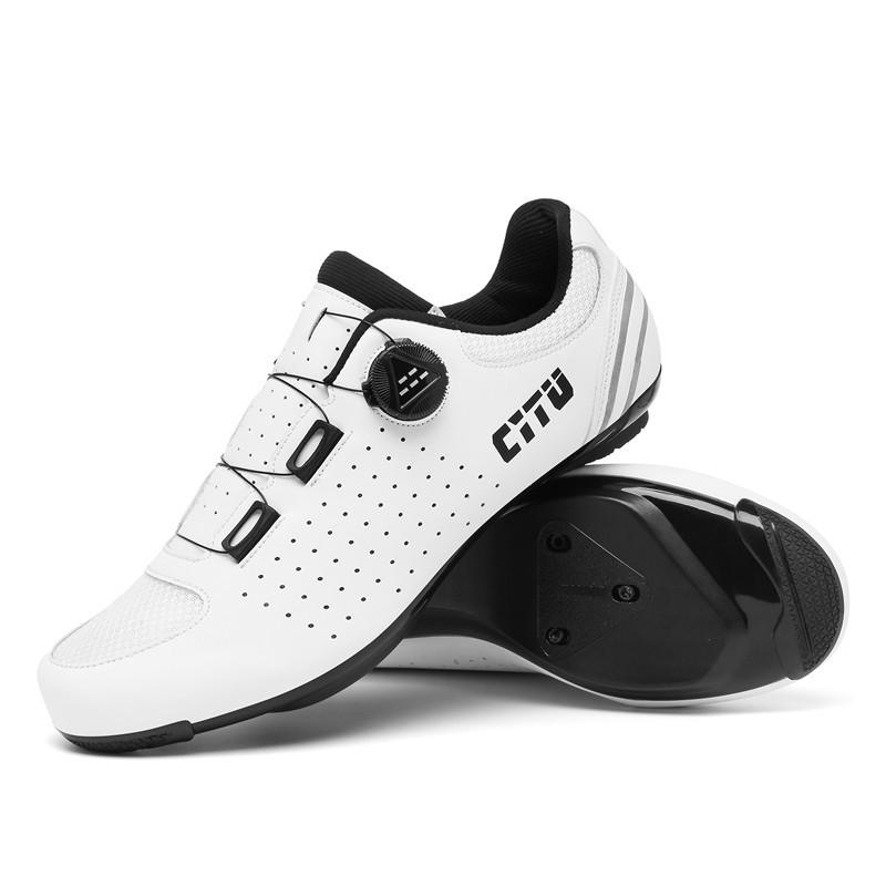 New unlocked cycling shoes spring and summer mesh men's and women's road bike lock shoes mountain bike hard bottom lock pedal set