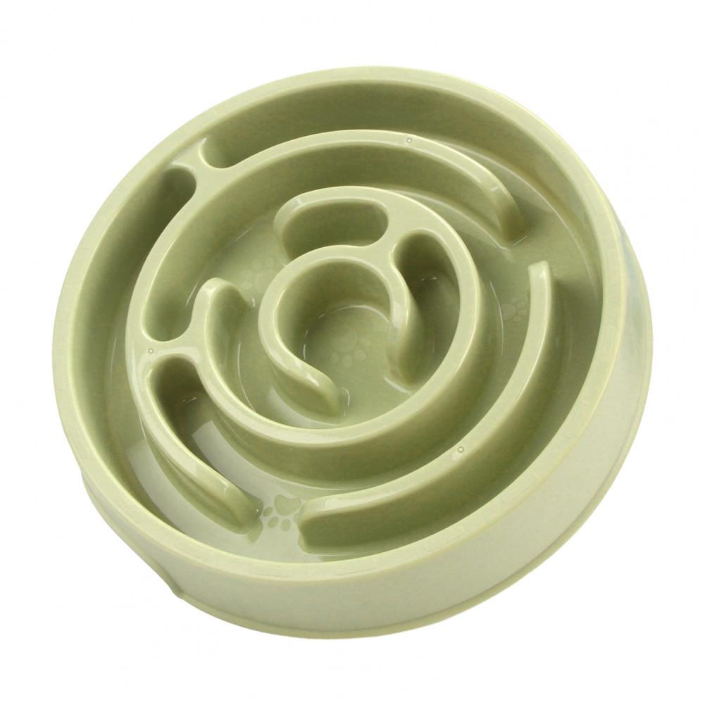 Puzzle Pet Feeder Slow Feeder Dog Bowl Maze Puzzle Pet Dish Anti-choke Slow Feeding Bowl for Dogs Cats Healthy Eating Mealtime светло-зеленый