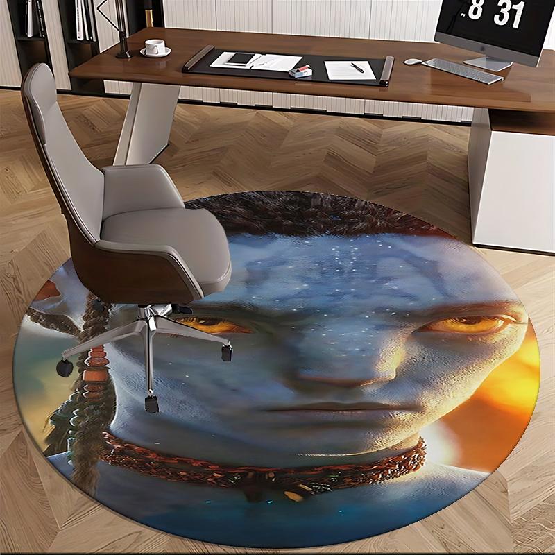Avatar-Inspired Chair Mat - Round Carpet for Home Decor, Office Use, Living Room, Bedroom, Gift Idea0223b