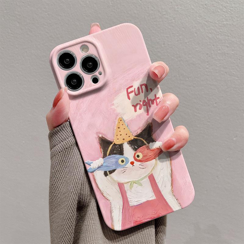 Funny Cat Phone Case for Xiaomi Mi 15T 14T 13 12 12s 9 10 11 Poco C40 M5 X3 F4 NFC Pro 4G 5G Glossy Film Hard PC Cover