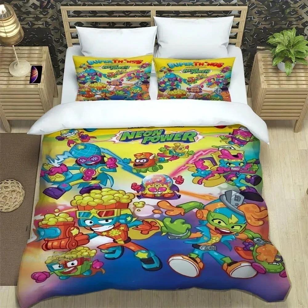 S-Superzings Bedding Sets S-Superzings Pattern Duvet Cover Set Gifts For Kids Bedroom Decor Kid Birthday Gift Birthday Decor