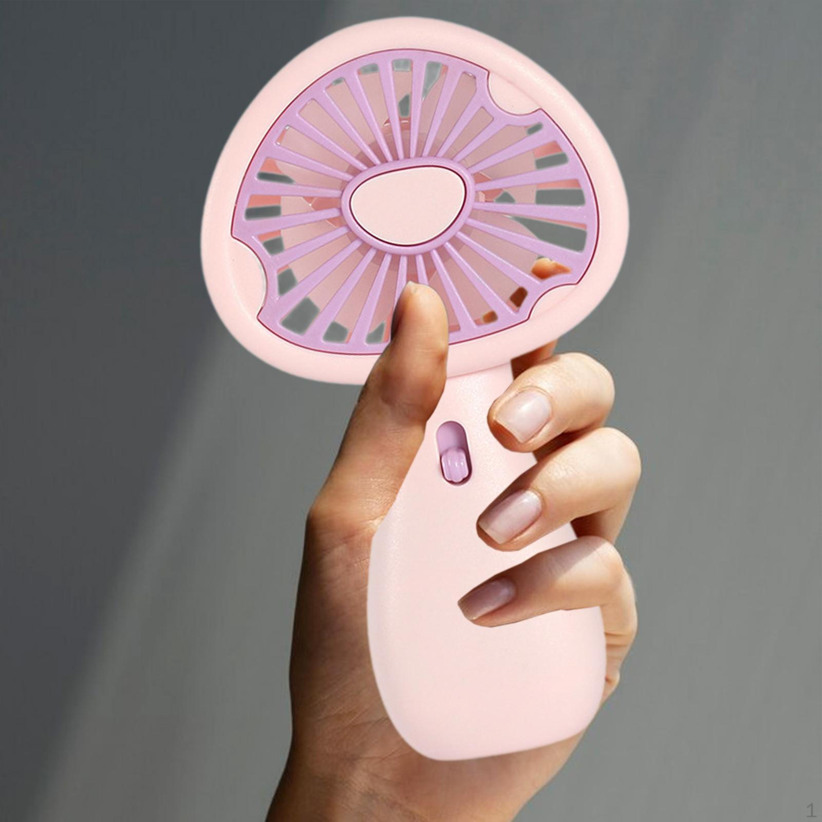 

Desk Fan Table Mushroom Shaped Cooling Cute Handheld Personal Portable for Camping фіолетовий