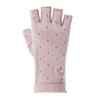 Sunscreen Half Finger Gloves for Women Thin Breathable Summer Anti Slip Manicure UV Cycling Driving Gloves