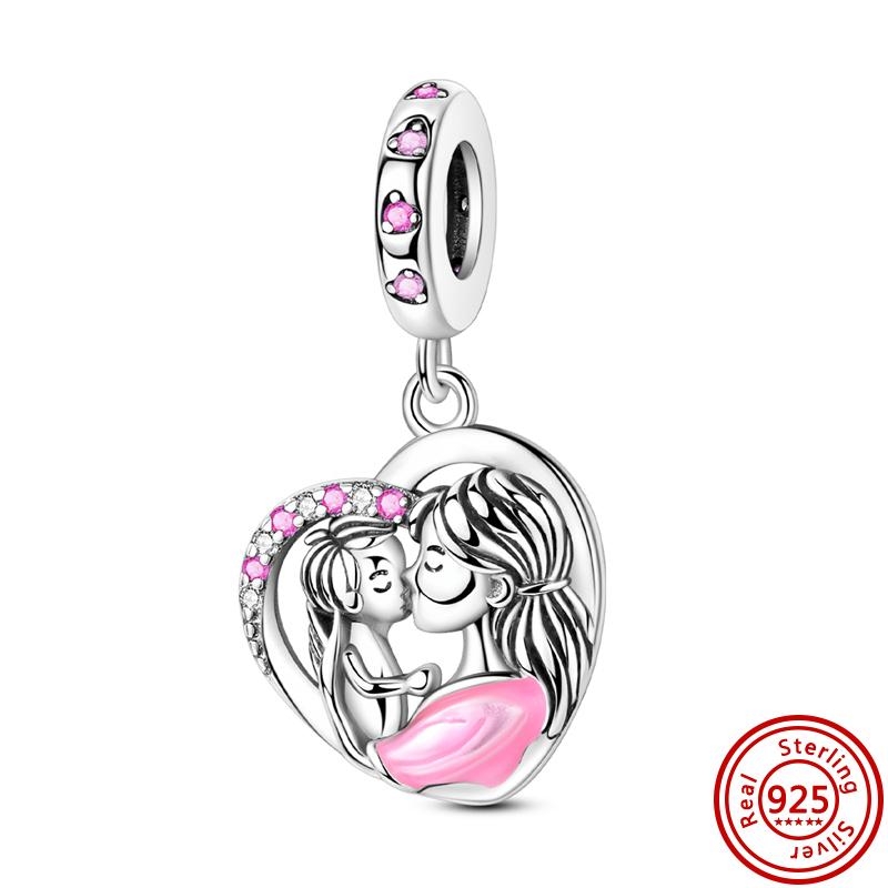 The Latest 925 Sterling copper Butterfly Flower Series Original Charm Fashion Bead Pendant Is Suitable For Girls To Make Gifts