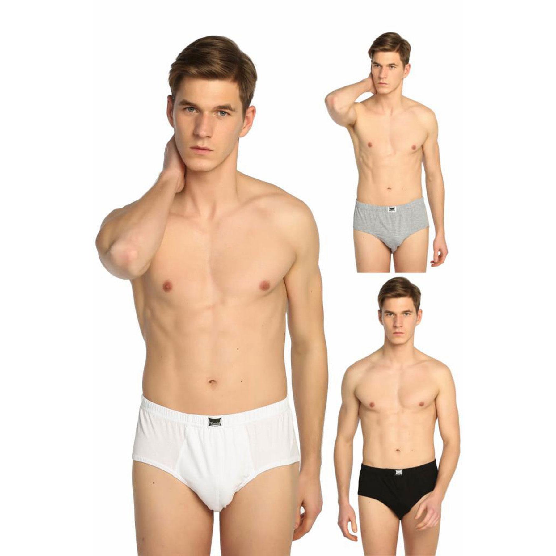

Tutku Underwear Хлопковые мужские разноцветные трусы-слипы, 6 шт. S чёрный