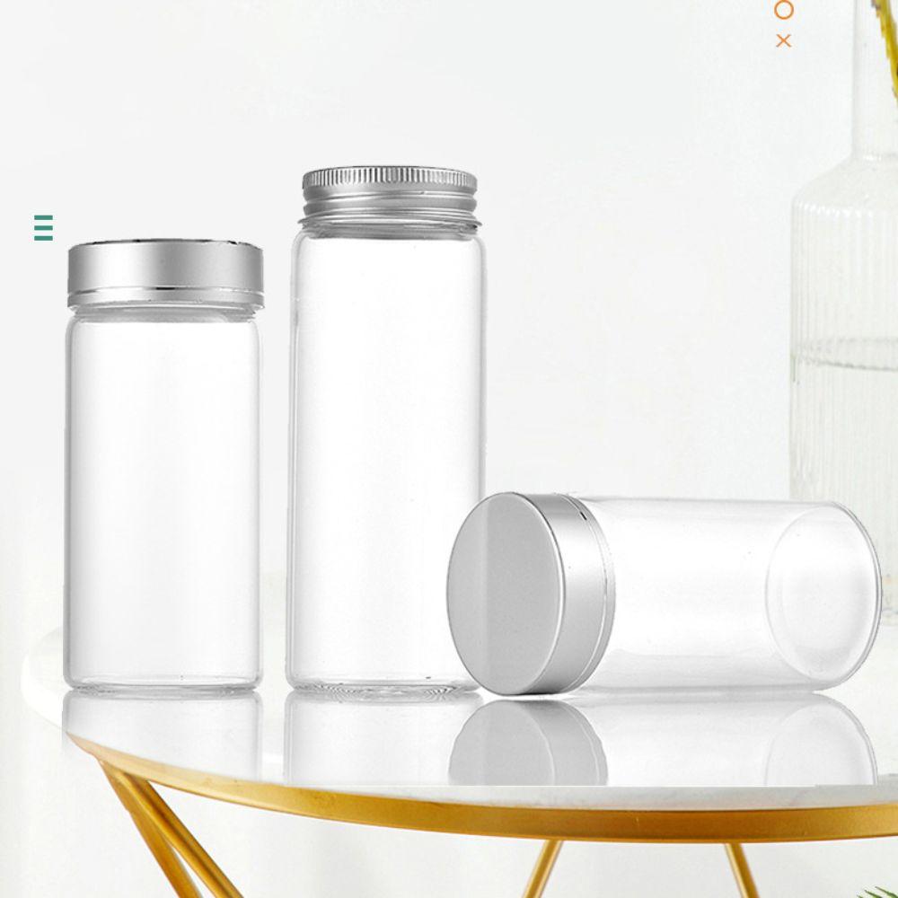 Mini Glass Sealed Jars Transparent Glass Sealed Can Durable Glass Storage Bottle