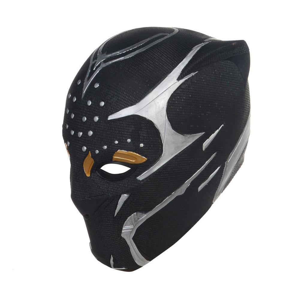 Marvel Black Panther Mask With Latex Material For Cosplay And Costume Parties