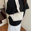 IELGY Ladies Shoulder Bag Pleated Portable Bow Portable Bucket Bag
