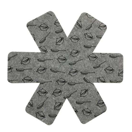 3Pcs Umweltfreundliche Nicht Isolierte Woven Anti-Slip Wärme Pan Küche Topf Matte Halter