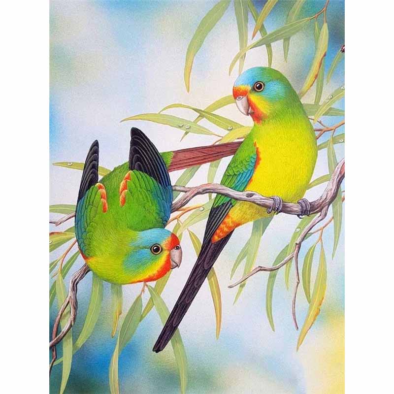 Neue 5D DIY Blumen Diamant Malerei Vogel Diamant Stickerei Tier Kreuz Stich Volle Runde Bohrer Wohnkultur Manuelle Geschenk