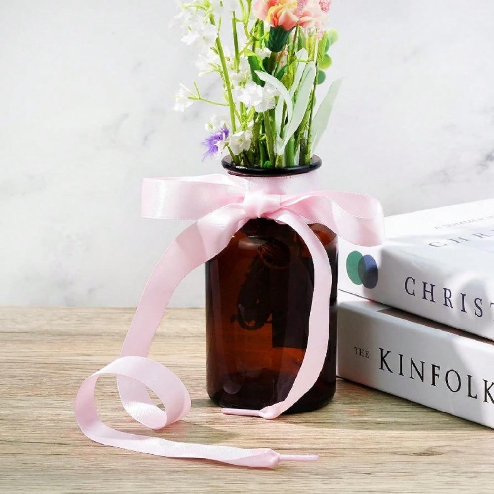 1 Pair Flat Satin Ribbon Shoelaces Colorful Silk Shoestrings Wide Shoe Laces for Sneakers Skate Shoes Boots Sport Shoes Y2K Summer Daily Wear