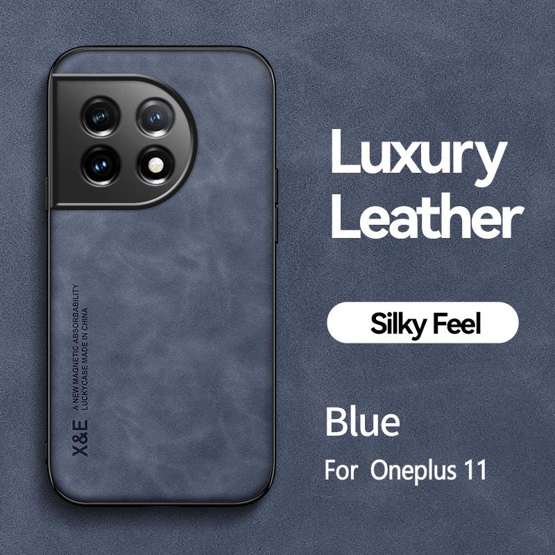 Funda For OnePlus 11 5G Case Car Magnetic Holder Leather Phone Cover For One Plus 11 OnePlus11 Shockproof Silicone Protect Coque