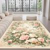Tappeti Stile Europeo Lusso Leggero Decorazione Soggiorno Tappeto Floreale Area Divano Salotto Tappetino Pavimento Camera da Letto Cabina Armadio Tappeto Morbido