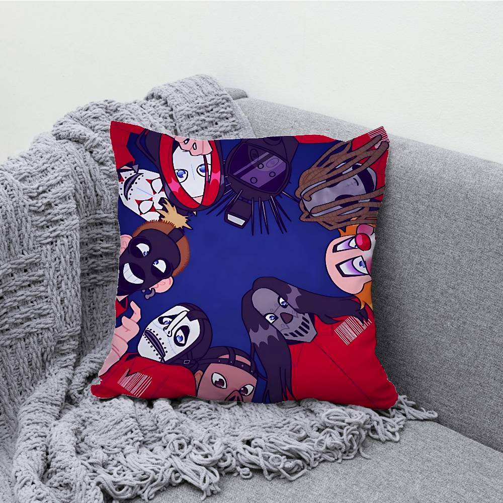 S-Slipk-notS Chibi Pillow Case For Sofa Decor Car Office Room Printing Cushion Cover Decorations and Protector