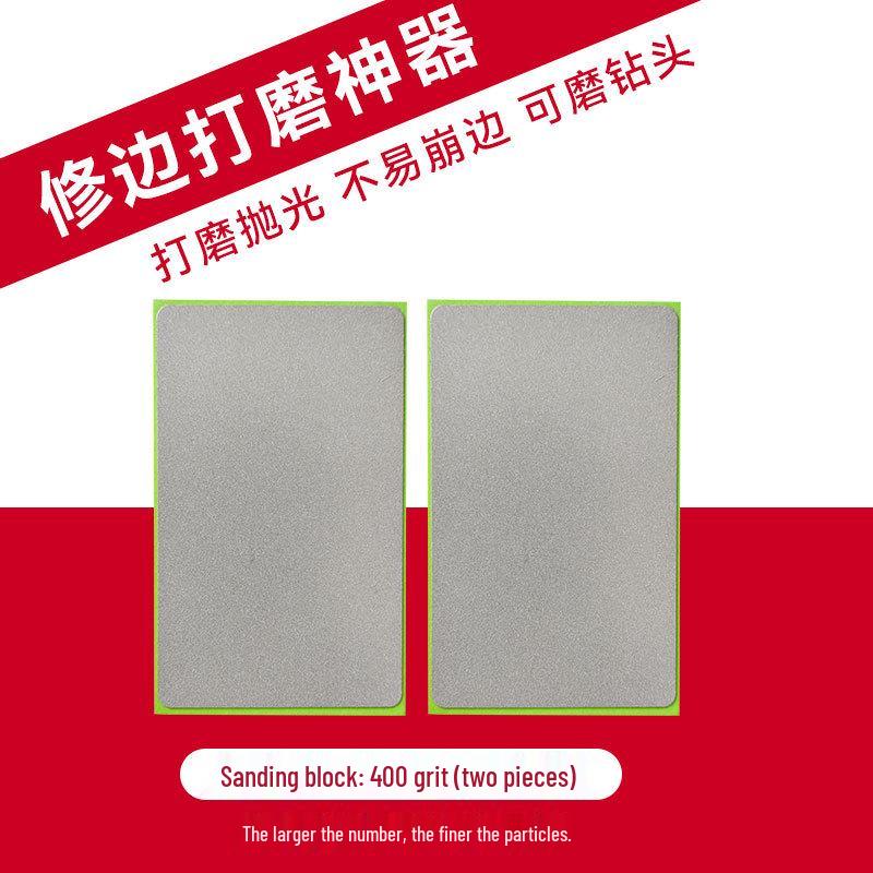 Fliesen Anfas- & Polierpad: Karborund Handschleifscheibe