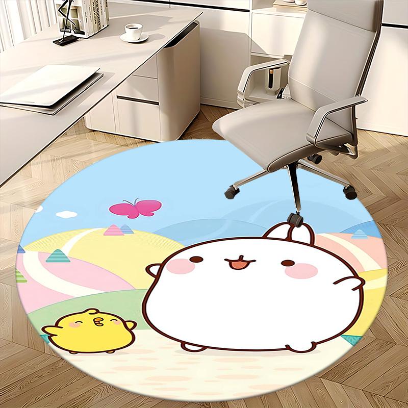 Cute Animal Toy, Goods Chair mat Round Rug Office carpet, Non slip, Suitable for Living Rooms, Bedrooms Decor.1205498a