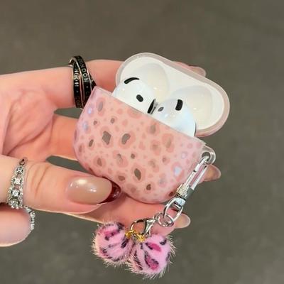 Premium Pink Leopard Print for AirPods Pro3 Wireless Bluetooth Headphone Case Apple AirPods 4th Generation Fashion AirPods Pro2 New Soft Case