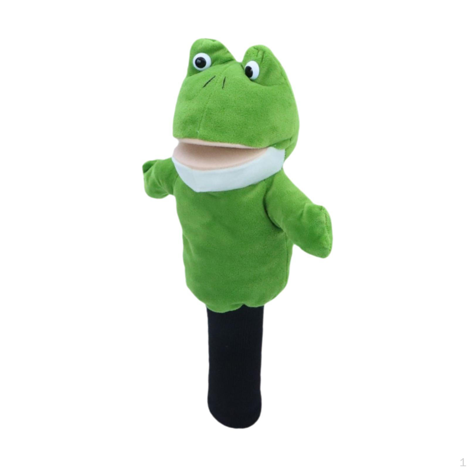 Animal Motif Golf Headcover Made of Plush, Protection for Wooden Frog