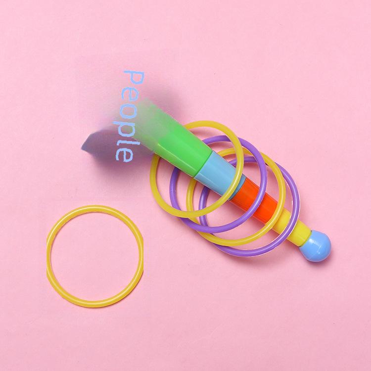 Rainbow Layered Children's Educational Ring Toy for Outdoor Play